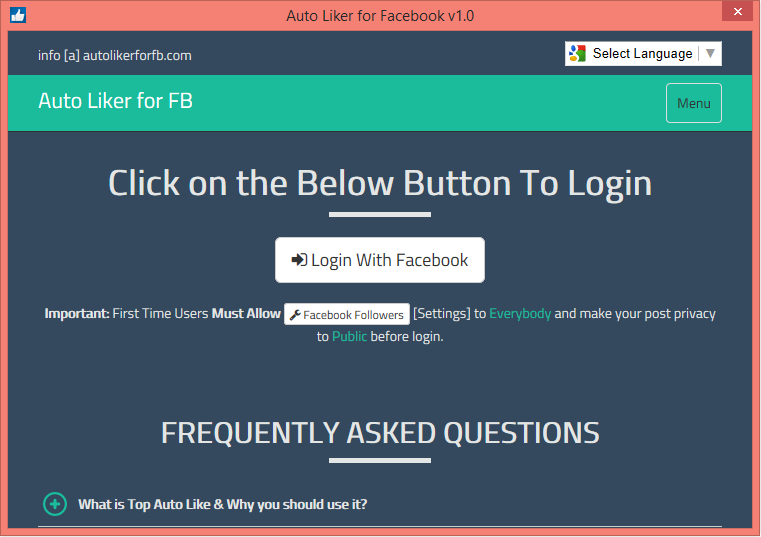 Free fb auto liker for windows and for mac windows 10